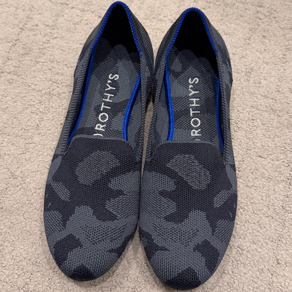 Rothy’s The Loafer in Dark‎ Gray Camo Retired 8